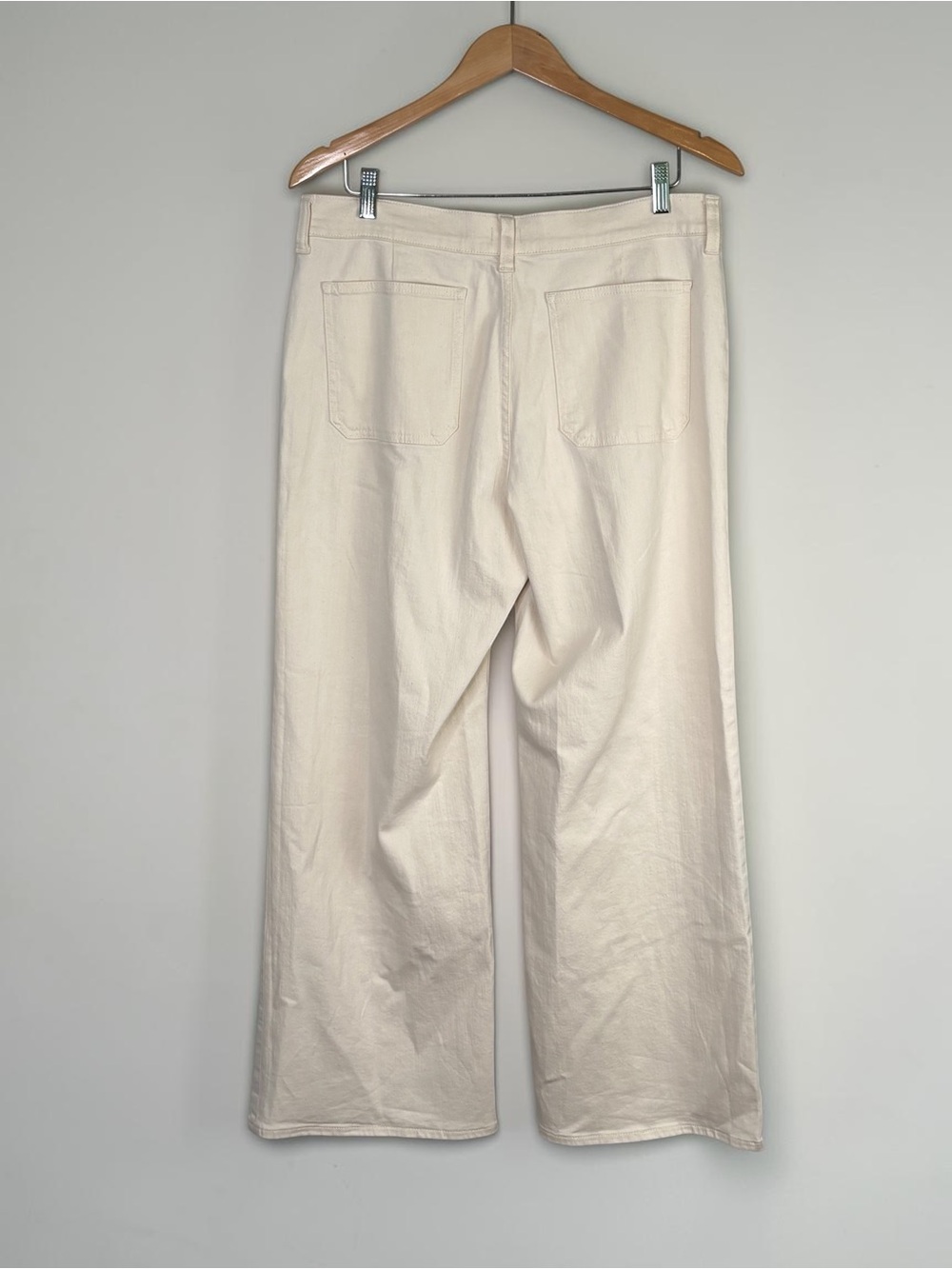 NWT J.Crew Camp Pocket Wide Leg Pants Ecru Cream Denim 29 - Picture 6 of 14